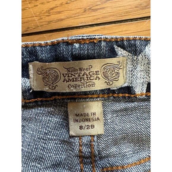Nine West Vintage America Collection Size 8/29 Denim Jean Shorts Holiday Summer - Picture 3 of 16